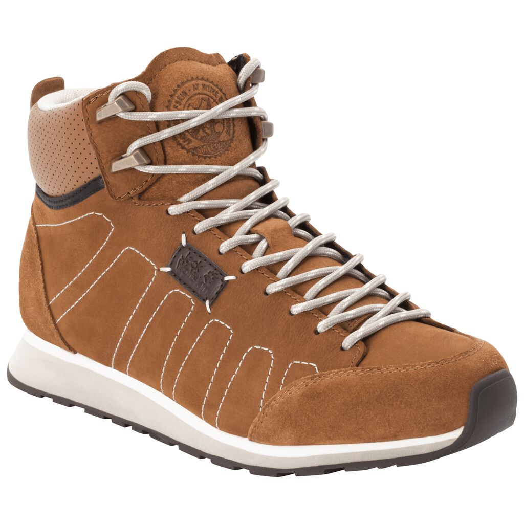 Jack Wolfskin MOUNTAIN DNA LT MID Chaussures Femme Marron/Blanche - VEOYJDU-26